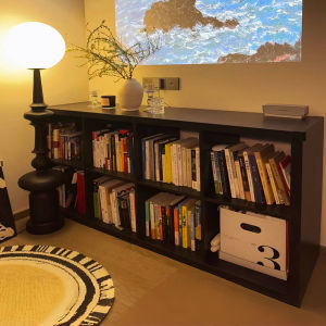 ZHUOHE | Tủ Lưu Trữ và trưng bày màu Đen cho Phòng Khách