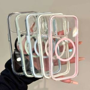 Colorful Magnetic Absorption Phone Case Couple Protective Shell Pure Color Dopaamine Huawei Pura80Pro Three-In-One Creative Design