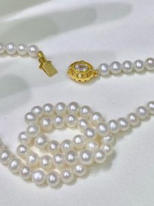 จี้สร้อยคอโซ่ไข่มุกเงินแท้ S925 ชิ้นเดี่ยว DIY พร้อมหัวเข็มขัดสีทองและเงิน จี้สร้อยข้อมือ