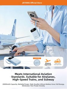 Jieyang | Airplane Approved Fast Charging Portable Power Bank 20000mAh