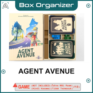 Agent Avenue Board Game Box Organizer Insert