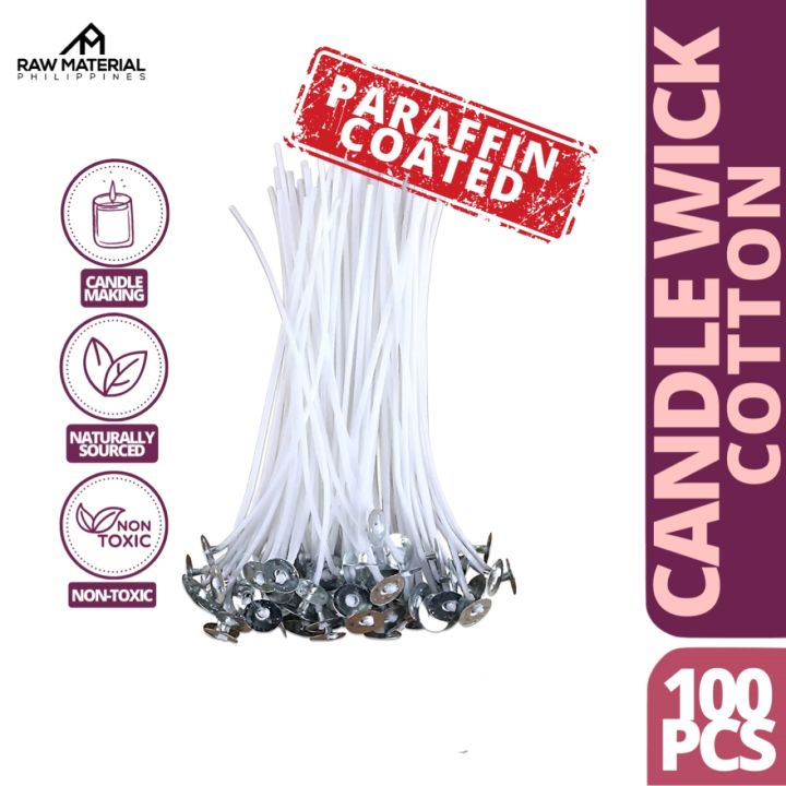 Paraffin Coated Candle Wick (Pack of 100) Candle Making Soy Organics