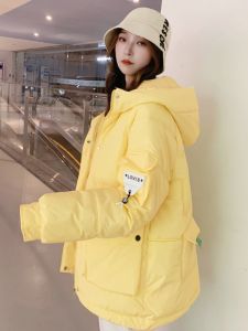 Oversize Bread Style Short down Cotton Jacket Womens Fashionable Autumn Winter Coat Thick Cotton Padded Korean Version Commute