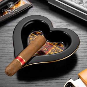 Poker-Themed Ceramic Ashtray Creative Wide Open Anti-Slip