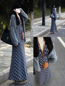 LIRUSHAN | Elegant and Trendy Early Autumn Wearable Neck Strap Maxi Dress