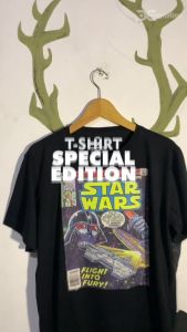 Kaos STAR WARS COMICS Premium / KAOS DISTRO hitam marvel superhero avengers cotton combed 30s keren vintage murah