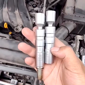 14/16mm Spark Plug Socket Wrench Magnetic Car Reparing Tool 12 Angle Spark Plug Removal Tool Thin Wall 3/8"Drive Sockets