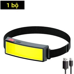 Đèn Pha LED COB Mạnh Mẽ Với 4 Chế Độ Chiếu Sáng Đèn Pin Chống Nước Sạc Nhanh Cho Cắm Trại Ngoài Trời Câu Cá Đèn Pha