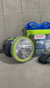 Luby L-1817L LED Senter Selam Jumbo 80W Tahan Air dengan Dimmer dan SOS Mode - Cahaya Putih