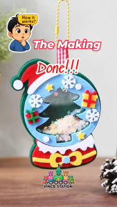 Perhiasan Krismas CNY Chinese New Year DIY Kain Felt untuk Kanak-kanak DIY Felt Christmas Ornament Blink Blink  Kids