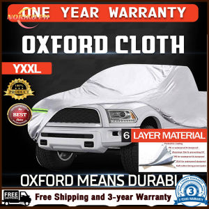 HOL YXXL Van Pick Up Size For All Seasons Anti Scratch Dust Proof Water Proof Sun Screen Oxford Heavy Duty Durable Car Protection Cover for Ford Ranger Toyota Hilux Hi Ace Van Isuzu D-Max Mitsubishi L200 etc - Gray