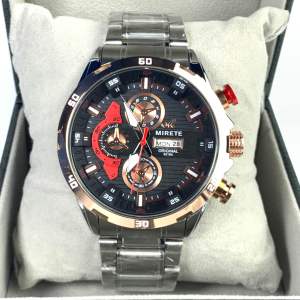 MIRETE ORIGINAL WATCH - Jam Tangan Pria Sport Mirete Bahan Stainless Analog Tahan Air Tanggal Hari Aktif Mewah Elegan