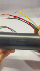 KAPASITOR DOUBLE 6+10 uF KAPASITOR MESIN CUCI DUA TABUNG KAPASITOR MESIN CUCI