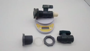 Rain Barrel Valve Long Lasting Simple Installation PVC 1in and3/4 inch Anti-cracking Spigot Kit with Bulkhead Fitting Adapter for Aquariums Rain Barrel Faucet