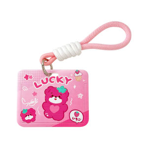 Whimsical Cute Pet Student Photo ID Card Holder with Cover and Lanyard SH507