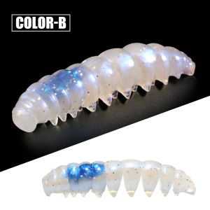 Spinpoler 5cm 7cm Floating TPR Soft Worm Fishing Lure Larva Bait Slow Twisting Sink Bass Trout Pike Freshwater Saltwater Pesca