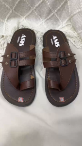 𝖒𝖆𝖘𝖍𝖎𝖊𝖋𝖔𝖔𝖙𝖜𝖊𝖆𝖗 New Trend Men Casual Leather One Finger Buckles Style Slipper Sandal 2023