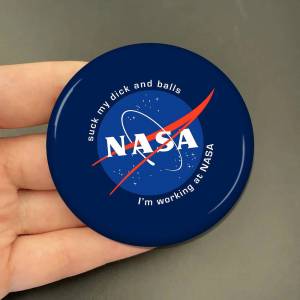 Classic N-NASA-A Anime Button Pin Handmade Brooch For Clothes Cartoon Badge Backpack Decoration Jewelry Accessories