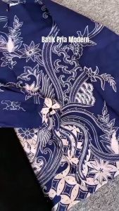 BATIK PUTRA JAWA: Motif Merak Kemeja Batik Pria Slimfit Premium Bahan Katun Lapis Furing