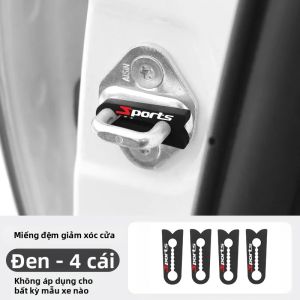 4 Miếng Đệm Giảm Tiếng Ồn Cửa Xe Thể Thao Bằng Silicon Giảm Chấn Cửa Giảm Tiếng Ồn Cho Cửa Xe