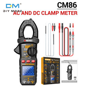 Diymore ANENG ดิจิตอลแบบแคลมป์ความแม่นยำสูงมัลติมิเตอร์นับ6000 Ac/dc ตัวทดสอบความต้านทานความจุกระแสไฟฟ้า