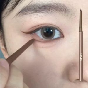 Dorisna Eyeliner Pen Waterproof Long-lasting Non-Smudge Black Brown Ultra-fine Matte Smooth Eyeliner Makeup Cosmetics