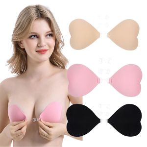 MAGIC ระบายอากาศได้ดี ชุดชั้นในชุดชั้นในสตรี นำกลับมาใช้ใหม่ได้ แผ่นซับน้ำนม ชุดปาร์ตี้ ซิลิโคน bralette Pasties ผู้หญิง เปลือย ที่ครอบหัวนม สติกเกอร์หัวนม รูปหัวใจ บราดันทรง