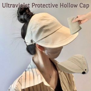 UV-resistant Empty-top Bucket Hat UPF50+ Sunscreen Comfortable Breathable Cool Lightweight Fisherman Big Brim Caps