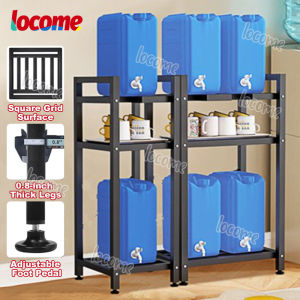 Water Gallon Rack Stand Metal Rack for Water With An Additional Layer For Cups/ Glasses For Storage Bucket 200KG