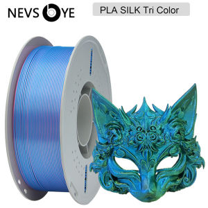 NevsBye PLA Silk 1.75mm Filament For 3D Printer 3D Printing Materials For Bambu Lab Dual Color & Tri Color