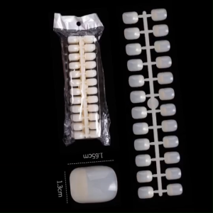 เล็บปลอม ชาร์ตสีทาเล็บมี 2 สี ใส ขุ่น (สีขาว และสีน้ำ) 💕 ทรงสั้นกุด แพ็ค 240 เล็บ ❤️ พร้อมส่งในไทย