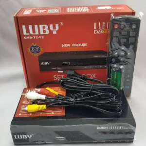 SET TOP BOX DVBT2 LUBY T2-02 STB DIGITAL ANTENA UHF HD