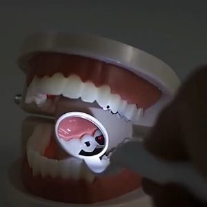 Simple health TH กระจกส่องฟัน กระจกตรวจฟันมีไฟ กระจกตรวจฟัน kit oral tools ไฟ LED ส่องสว่าง พร้อมกล่อง ชาร์จ USB