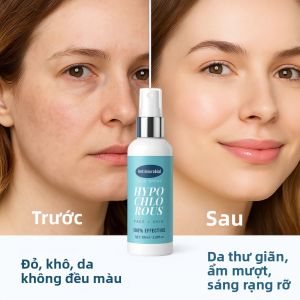 Xịt Dưỡng Da Mặt Axit Hypoclorơ 100ML Làm Dịu Làm Cân Bằng Dưỡng Ẩm Nuôi Dưỡng Cải Thiện Làn Da Không Đều Màu Dùng Được Cho Cả Nam Và Nữ