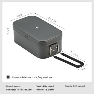 Campingmoon | CAMPINGMOON S-2013 Aluminum Oxide Portable Lunch BoxOpen Flame Heated Outdoor Picnic Camping Lunch BoxAluminum Lunch Box