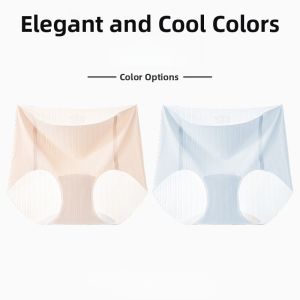 miiow | Cat Woman Ice Silk Seamless Underwear Summer 2025 New Style No Butt Squeezing Mulberry Silk Antibacterial Mid Waist Triangle Shorts