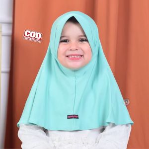 COD Kerudung Hijab Jilbab Bayi Perempuan Anak Baru Lahir Newborn Lucu Model Pad Mybabyhijab