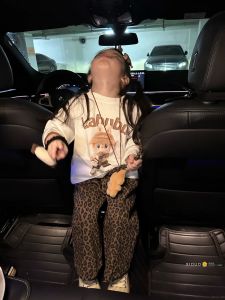 Cute Long Sleeve Cotton T-Shirt for Girls round Neck Printed Pure Cotton Childrens Clothing Fashionable Kids Fashion