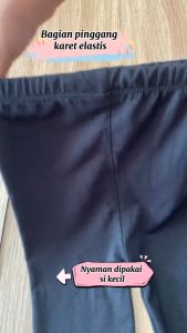 Celana anak perempuan HITAM polos / Legging anak polos hitam premium 1 samapi 13 tahun