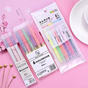 STABILO WARNA WARNI 2 SISI 2 ARAH/STABILO SET/HIGHLIGHTER PEN/STABILO SET 1 PACK ISI 6 PCS/STABILO 2 ARAH 6 WARNA