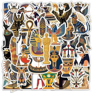 50 Sticker Cổ Đại Bí Ẩn Cổ Đại Phong Cách Pharaoh Thắt Lưng Thắt Lưng Chống Thấm Nước Trang Trí Sáng Tạo Đồ Chơi Văn Phòng Phẩm