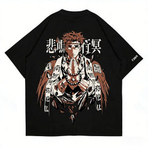 Bandai | Gyomei Himejima Anime Graphic T Shirt Men Women Short Sleeve Tee Demon Slayer 2026 Summer New Streetwear Casual Tops Y2k Clothes