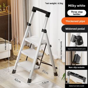 ATNPQZ | Home Foldable Multi-functional Telescopic Thickened Lightweight Stepladder