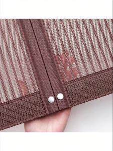 COLOR BLOCK PARTY | Full Magnetic Strips No Drill Mesh Door Curtain