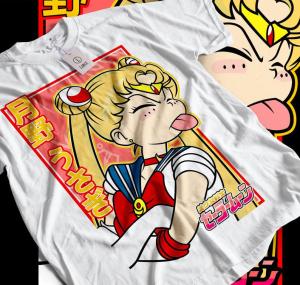 Bandai | Comfortable Sailor Moon T-Shirt Usagi Tsukino Anime Manga Graphic Tee  2026 New Cotton Summer Men and Women TShirt