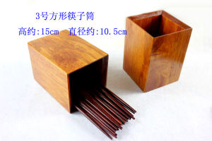 Real Wood Chopsticks Holder round And Square Shape Restaurant And Hotel Wooden Noodle Shop Chopsticks Tube Traditional Design