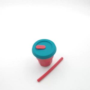 JIYU [JB-021] Silicone Toddler Cup with Straw / Gelas Anak Silikon dengan Sedotan BPA FREE