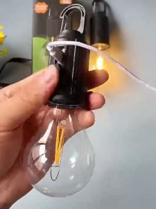 Solar Camping Light Outdoor Waterproof Light Bulb Portable LED Tungsten Light Emergency Light Bulb