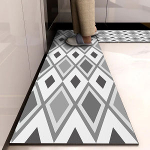 Anti-slip Silica Mud Kitchen Mat Absorbent Easy to Clean