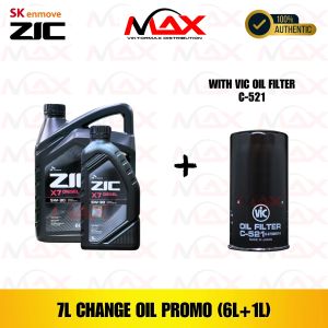 SK-ZIC 7 Liters X7 5W-30 DSL with C-521 Vic Oil Filter Fully Synthetic Change Oil Bundle